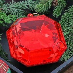 3D Gem Ornament - Red